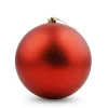 Matte red Christmas ornament, 8"