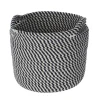 Medium grey cotton woven basket