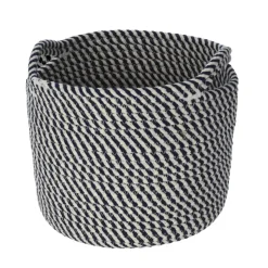 Medium grey cotton woven basket