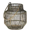 Metal wire lantern, 7 x 6″