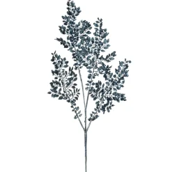 Midnight blue metallic leaf sequin spray, 33″