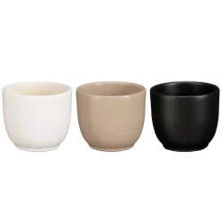 Mini round ceramic planter, 2,5 x 3"