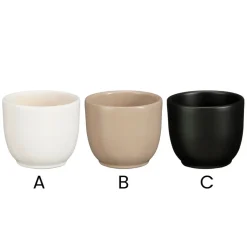 Mini round ceramic planter, 2,5 x 3"
