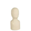 Minimalist beige head statuette, 8"
