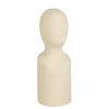 Minimalist beige head statuette, 10"