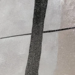 Minimalist black and beige wall art, 32 x 32″