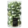 Mixed light green mini Christmas balls, 1,5-2,5"