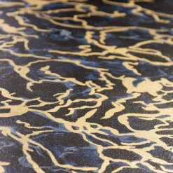 Modern blue and gold wall art, 40 x 40″