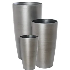 Modern steel recycled polypropylene planter