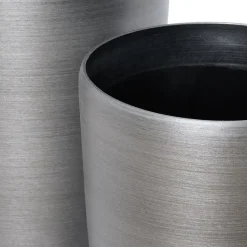 Modern steel recycled polypropylene planter