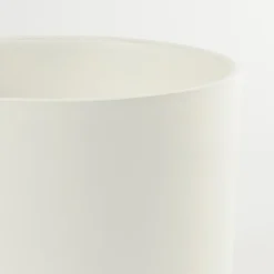 Modern white plant pot