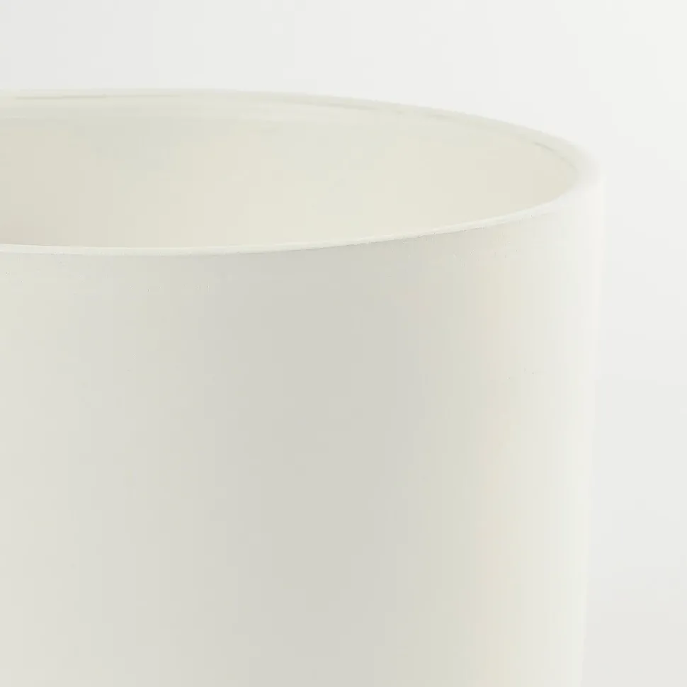 Modern white plant pot