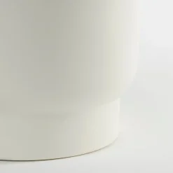 Modern white plant pot