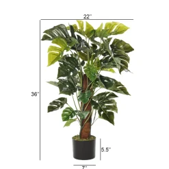 Monstera artificiel intérieur, 36″