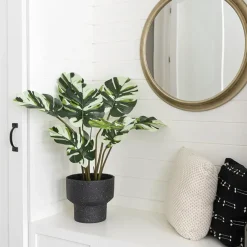 Monstera panaché artificiel, 32″