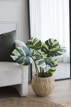Monstera panaché artificiel, 32″