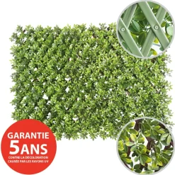 New privacy trellis (green structure), 39 x 78″