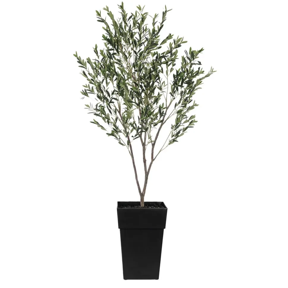 Olivier artificiel en pot extérieur, 90 x 35″