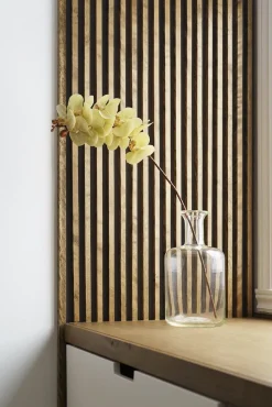 Orchidée blanche artificielle, 30″