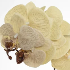 Orchidée blanche artificielle, 30″