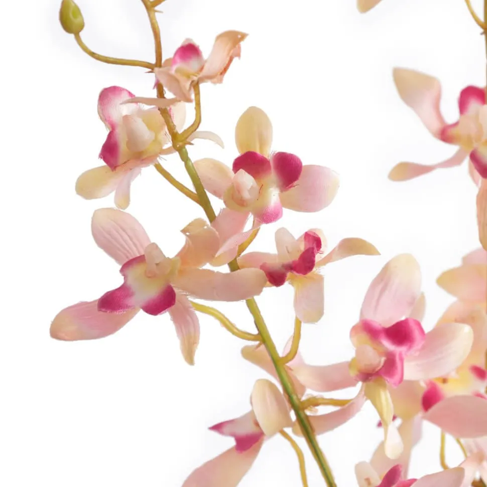 Orchidée oncidium rose artificielle, 32″