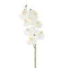 Orchidée phalaenopsis blanche artificielle, 24″