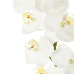 Orchidée phalaenopsis blanche artificielle, 24″