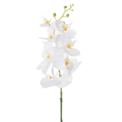 Orchidée phalaenopsis blanche artificielle, 33″