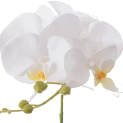 Orchidée phalaenopsis blanche artificielle, 33″