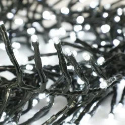 Outdoor 384 LEDs on green wire, pure white, 13′