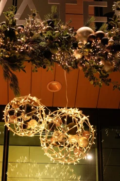 Outdoor 100 LEDs on white wire, warm white, 52,5′