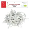 Outdoor 100 Twinkle LED string, pure white, white wire, 52.5′