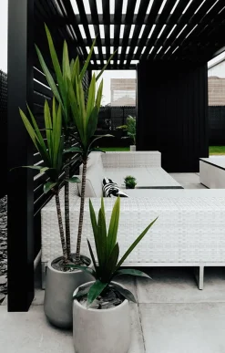 Outdoor artificial 3 trunks agave plant, 60″