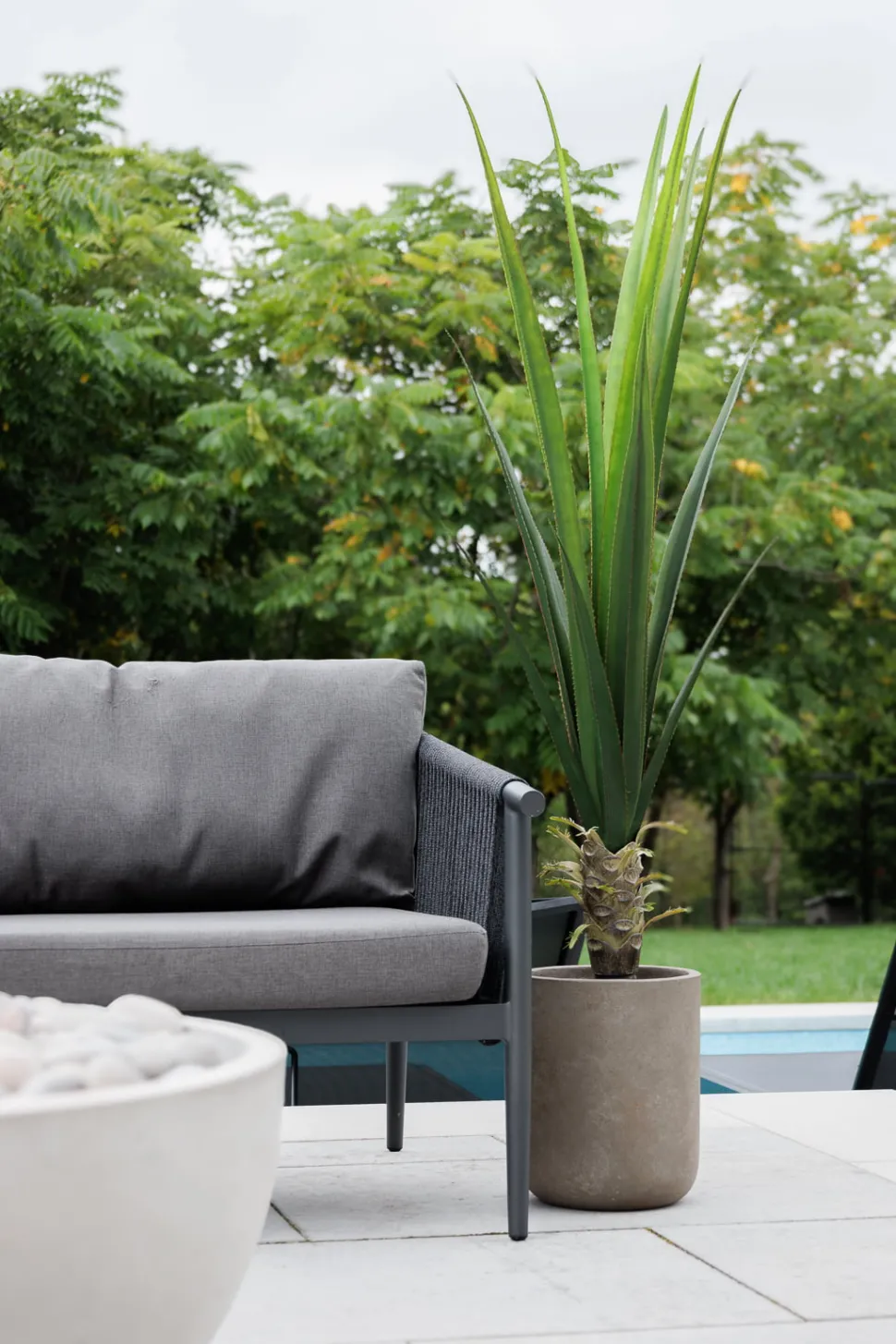 Outdoor artificial agave plant, 60″