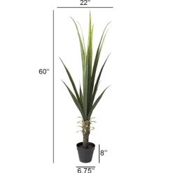Outdoor artificial agave plant, 60″