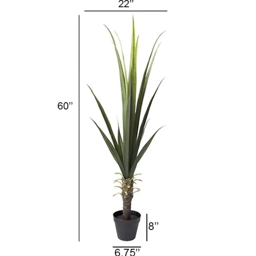 Outdoor artificial agave plant, 60″