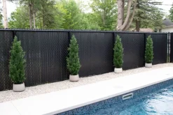 Outdoor artificial cedar shrub, 60″