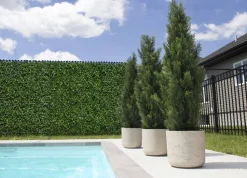 Outdoor artificial cedar shrub, 84″