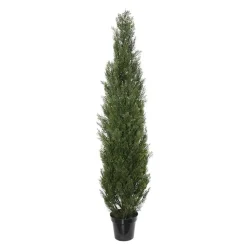 Outdoor artificial cedar shrub, 72″