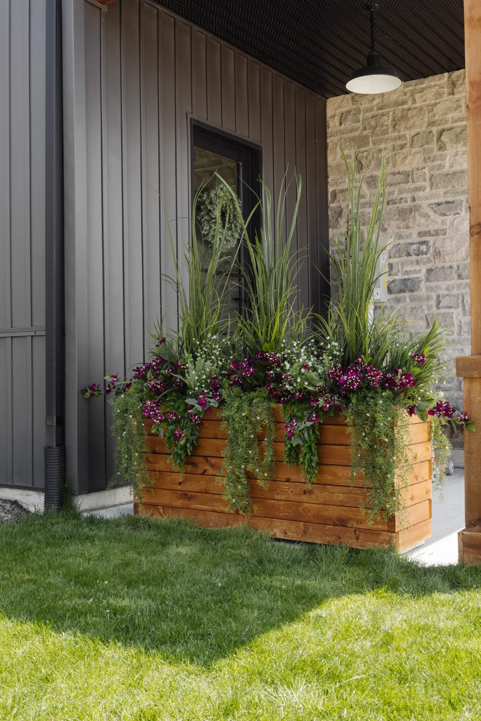 Outdoor artificial river green grass, 58″