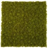 Outdoor fire-retardant light green moss panel, 40 x 40"
