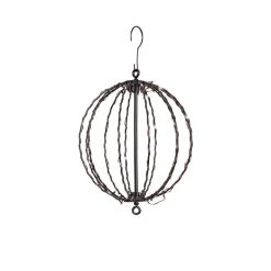 Outdoor metal ball with 48 LED lights, 10"