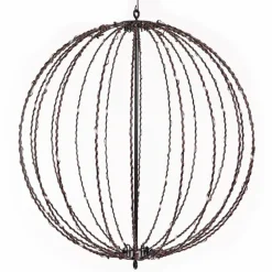 Outdoor metal ball with 200 LED lights, 19,5"