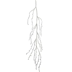 Outdoor white branch with LED lighting willow, pure white, 59″