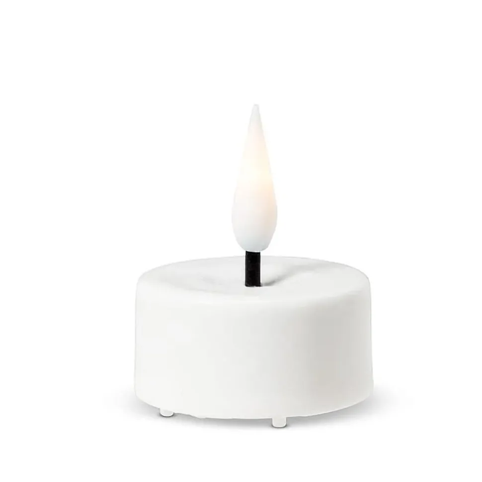 Pack of 6 white LED tealight candle, 1,5 x 1,5"