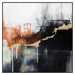 Paint chips wall art, 32 x 32″