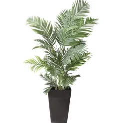 Palmier areca artificiel extérieur en pot, 72″
