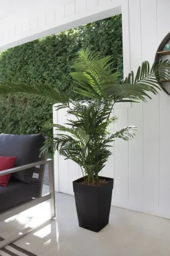 Palmier areca artificiel extérieur en pot, 72″