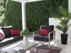 Palmier areca artificiel extérieur en pot, 72″