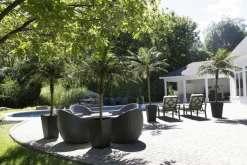 Palmier phoenix artificiel extérieur en pot, 96″